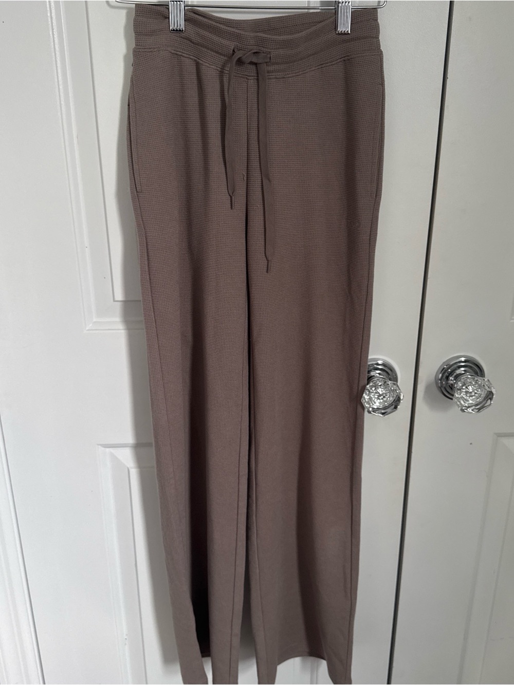 Aritzia TNA Wide-Leg Lounge Waffle Pants